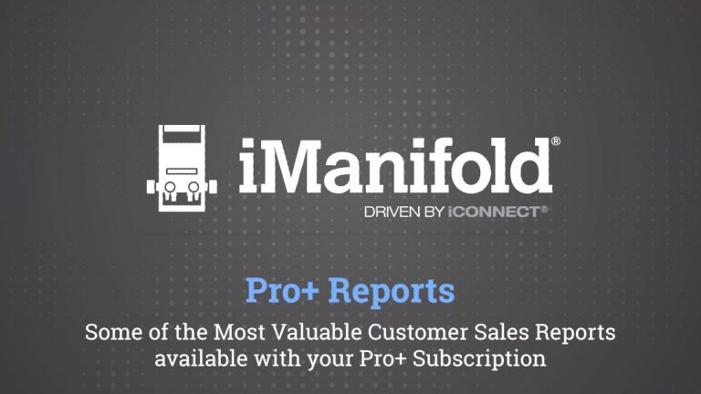 Exploring 3 iManifold Pro+ Reports